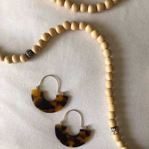 acrylic tortoise dangle earrings